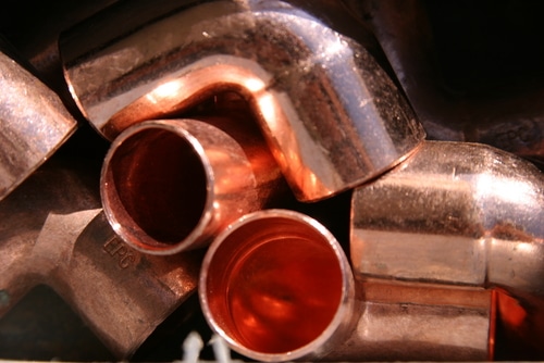 Copper,Pipe,Ends,And,Elbows